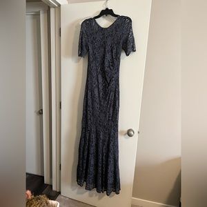 Grey mother of the bride dress.